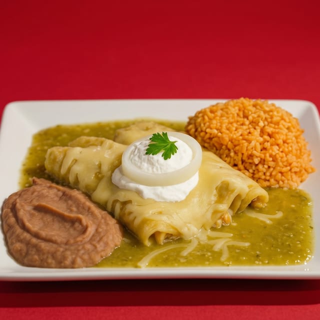 Enchiladas Verdes (Lunch Special).