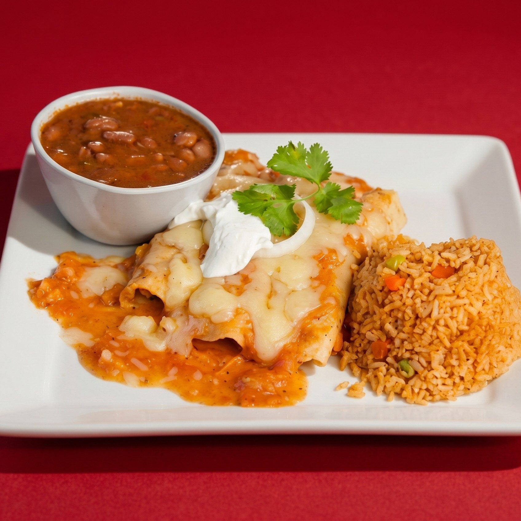 Enchiladas Rancheras.