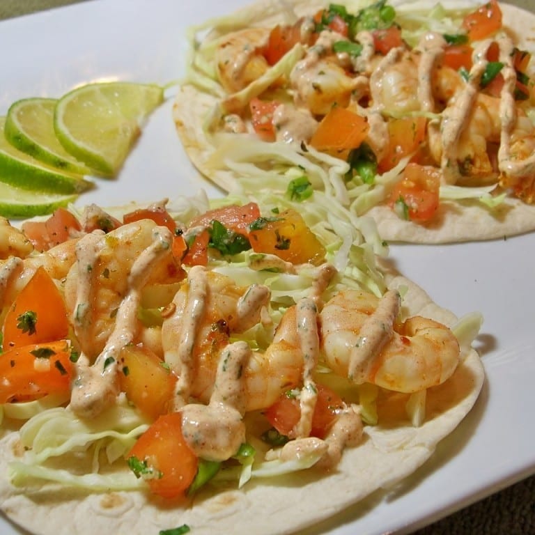 Shrimp Tacos.