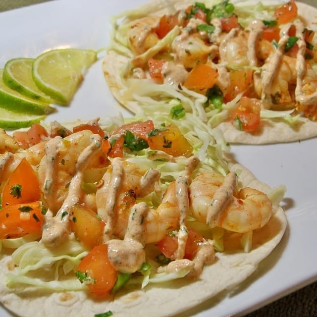 Shrimp Tacos.