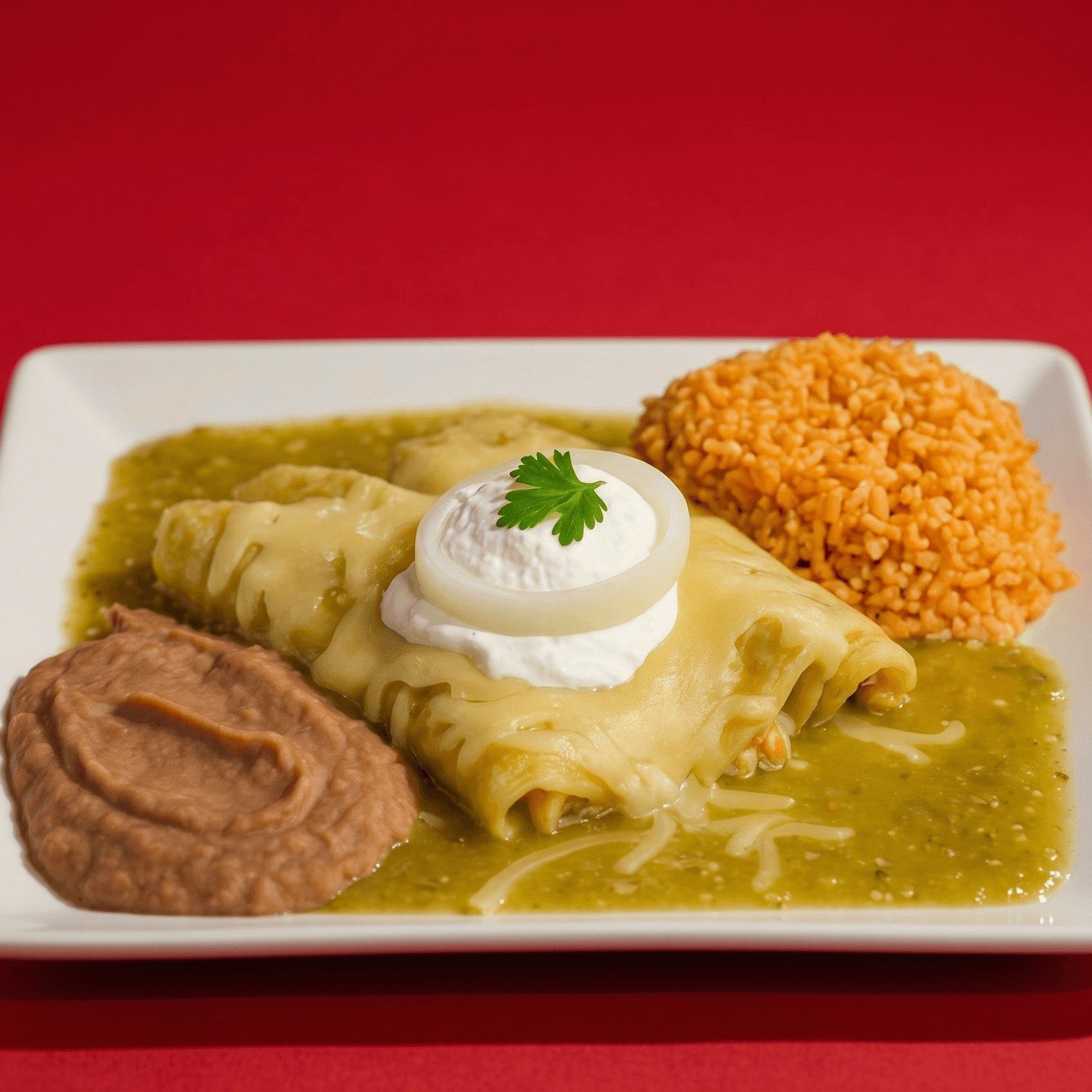 Enchiladas Verdes.