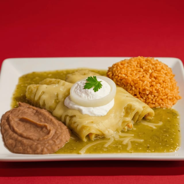 Enchiladas Verdes.