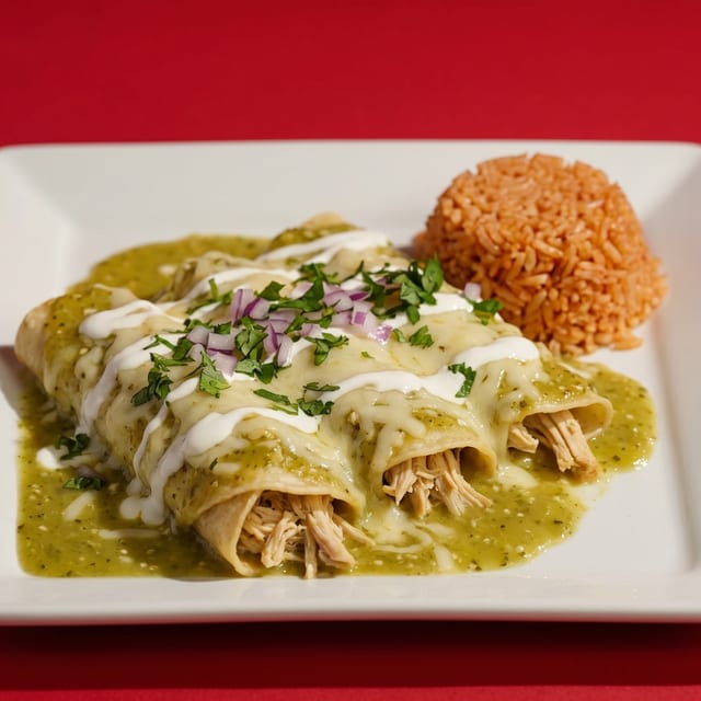 Enchiladas Suizas.
