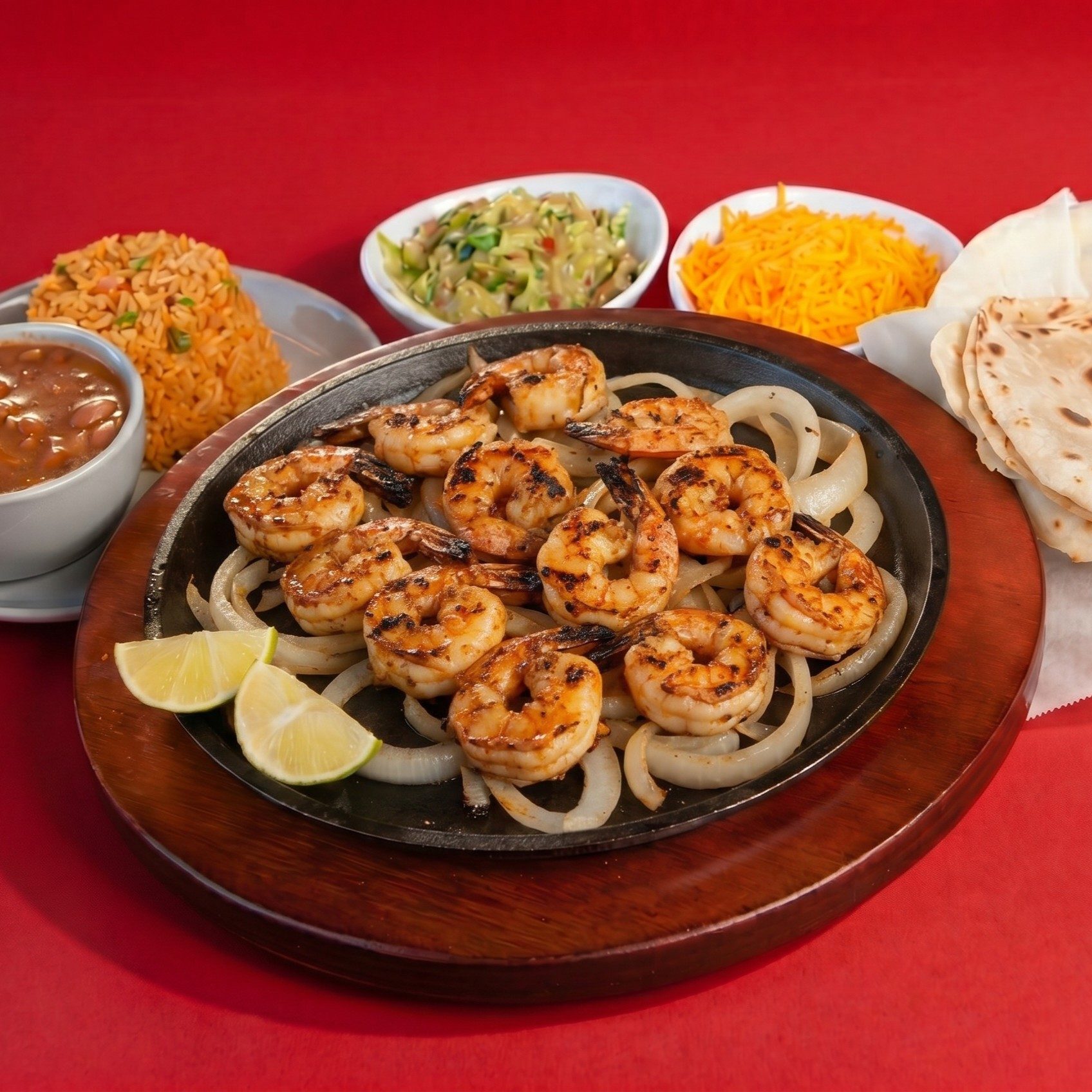 Shrimp Fajitas for 2.